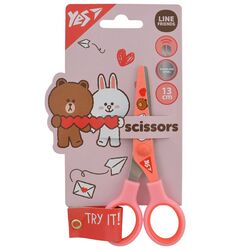 Ножиці канцелярські дитячі YES Line Friends з принтом 13 см