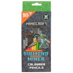 Набір олівців кольорових YES Minecraft Diamond Miner 12 шт/уп