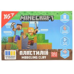 Пластилін для ліплення дитячий YES Minecraft 8 кольорів 160 г