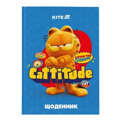 Щоденник шкільний тверда обкладинка KITE серія Garfield