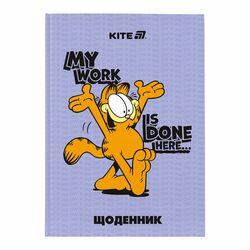 Щоденник шкільний тверда обкладинка KITE серія Garfield