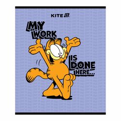 Зошит шкільний клітинка KITE серія Garfield 24 аркуші