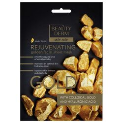 Маска для обличчя тканинна BEAUTYDERM з колоїдним золотом 25 мл