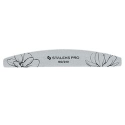 Пилочка для нігтів півмісяць мінеральна STALEKS PRO EXPERT 40, 180/240