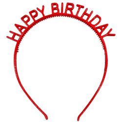 Обруч для волосся з блискітками Нappy Birthday
