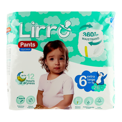 Підгузки-трусики дитячі Lirro 6" 15+кг, 26 шт/пач.