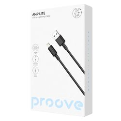 Кабель USB-Lightning Proove AMP LITE чорний 1 м