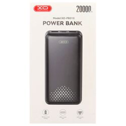 Пристрій зарядний PowerВank XO PB313 чорний 20000 mAh