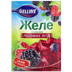 Желе GELLWE зі смаком лісових ягід 72 г