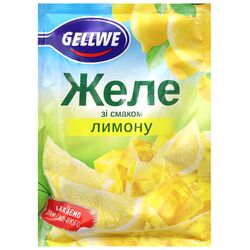Желе GELLWE зі смаком лимону 72 г