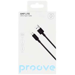 Кабель USB-Type-C Proove AMP LITE чорний 1 м