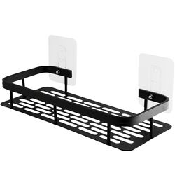 Полиця для ванної кімнати металева настінна Fabrika ONIX чорна 30x13x4,5 см