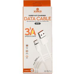 Кабель USB-Type-C XоKо 3-TC білий 1 м
