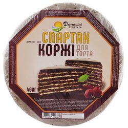 Коржі для торта Домашні продукти Спартак 400 г