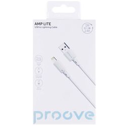 Кабель USB-Lightning Proove AMP LITE білий 1 м
