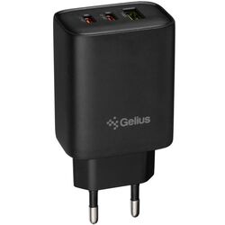 Адаптер зарядний мережевий Gelius Power Pulse GP-HC057 USB+2Type C чорний