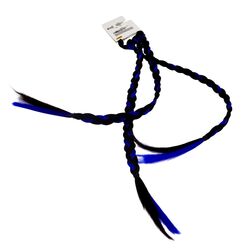 Резинка для волосся з пасмами-косичками