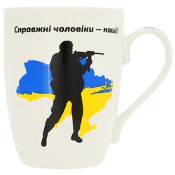 Чашка порцелянова Vittora Айворі Мужність 340 мл
