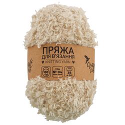 Пряжа для в'язання кучерява Craft time 100 г, 38 м тон №04