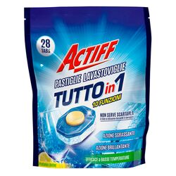 Таблетки для посудомийної машини Actiff All-in-1 з ароматом лимону 28 шт/уп