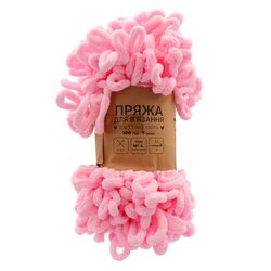 Пряжа для в'язання руками плюшева Craft time 100 г, 7 м тон №4