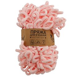 Пряжа для в'язання руками плюшева Craft time 100 г, 7 м тон №6