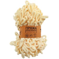 Пряжа для в'язання руками плюшева Craft time 100 г 7 м тон №2