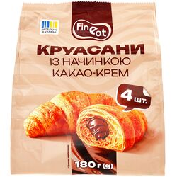 Круасани Fine Eat з начинкою какао-крем 180 г