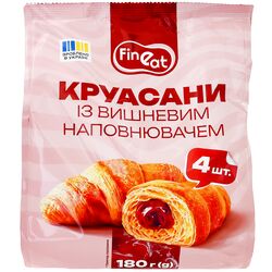 Круасани Fine Eat з вишневим наповнювачем 180 г