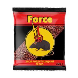 Засіб родентицидний від гризунів Force Зерно червоне 320 г