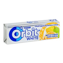 Гумка жувальна ORBIT White Фруктовий коктейль 14 г