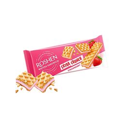 Вафлі ROSHEN Sandwich Crunch Extra Полуниця 142 г