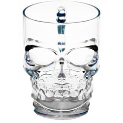 Кухоль скляний ECOMO SKULL прозорий 500 мл