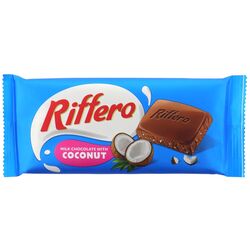 Шоколад молочний Riffero з кокосовою стружкою 75 г