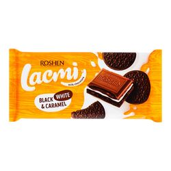 Шоколад молочний ROSHEN Lacmi White&Caramel з печивом 100 г