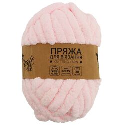 Пряжа для в'язання плюшева Craft time 250 г, 30 м тон №35