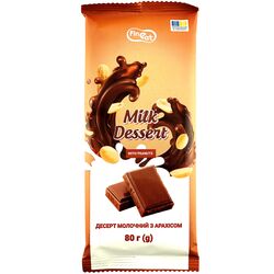 Десерт молочний Fine Eat з арахісом 80 г