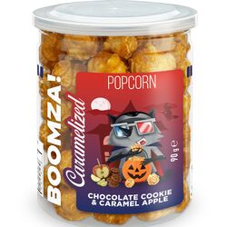 Попкорн карамелізований BOOMZA Шоколадне печиво, яблуко ПЕТ 90 г