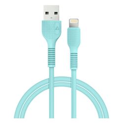 Кабель USB-Lightning синхронізації ACCLAB AL-CBCOLOR-L1MT м'ятний 1,2 м