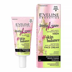 Крем-детокс для обличчя матуючий EVELINE INSTA SKIN 50 мл