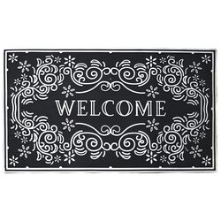 Килимок придверний прямокутний з візеронком Welcome 45х75 см