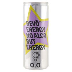 Напій енергетичний безалкогольний REVO Energy Виноград ж/б 250 мл