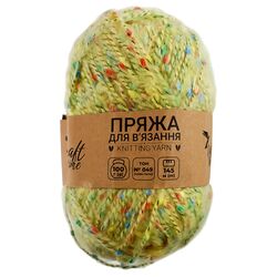 Пряжа для в'язання з декором Craft time 100 г, 145 м тон №049