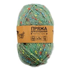 Пряжа для в'язання з декором Craft time 100 г, 145 м тон №028