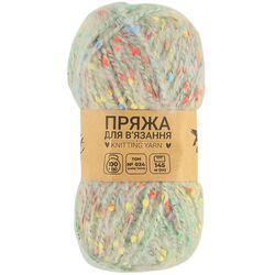 Пряжа для в'язання з декором Craft time 100 г, 145 м тон №024