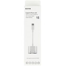 Перехідник для телефону Type-C-Jack3,5+Type-C