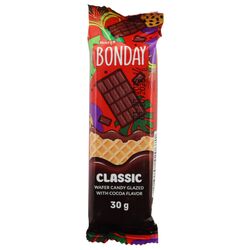 Цукерка вафельна глазурована BONDAY Classic зі смаком какао 30 г