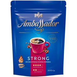 Кава розчинна сублімована Ambassador Strong 200 г