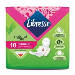 Прокладки гігієнічні Libresse Natural Care Regular 10 шт/пач