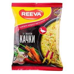 Вермішель швидкого приготування Reeva зі смаком качки 60 г